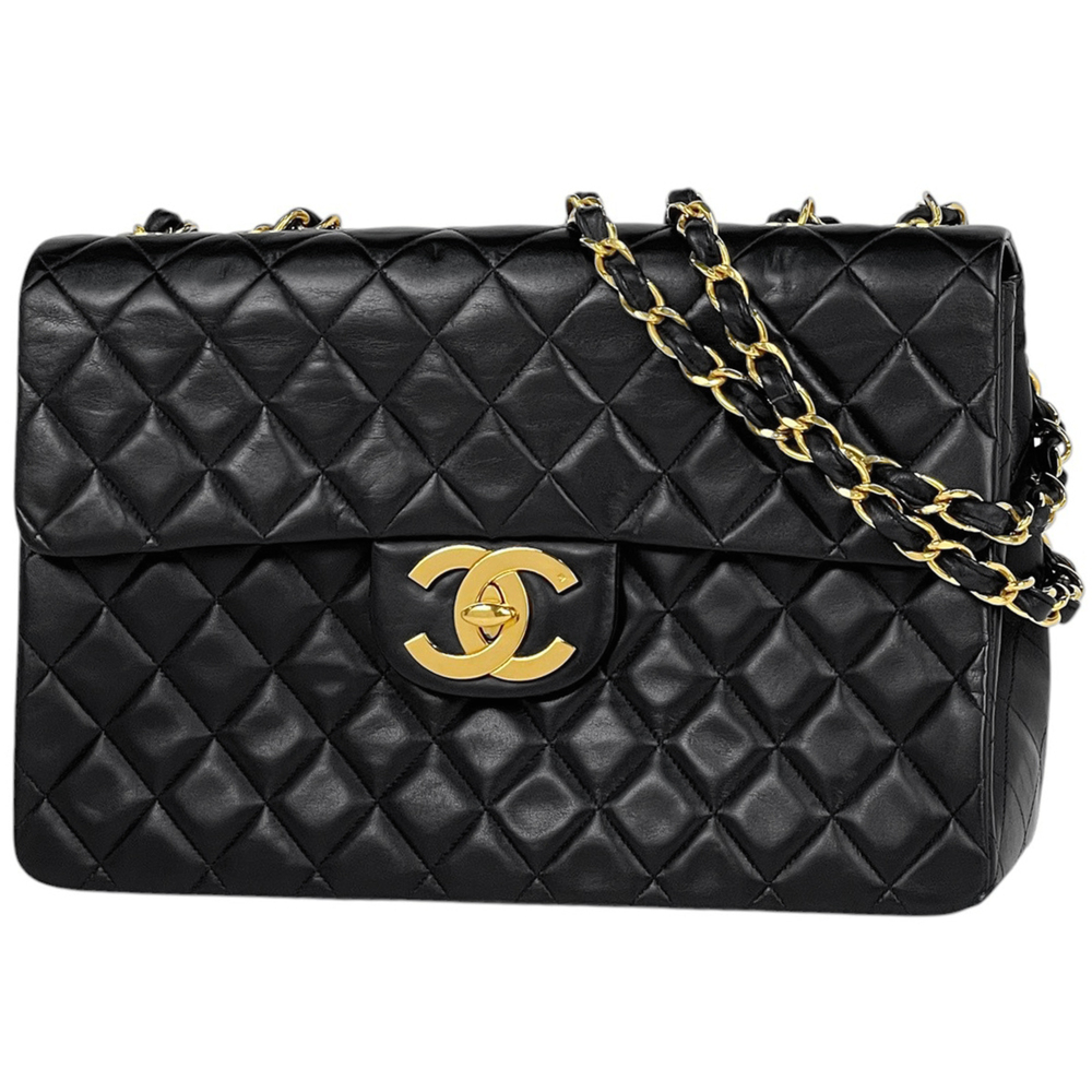 Chanel CHANEL Shoulder Bag, Large Matelassé, Single Flap, Coco Mark, Double C...